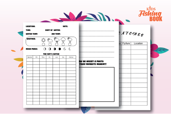 Fishing Log Book for Kids KDP Interior