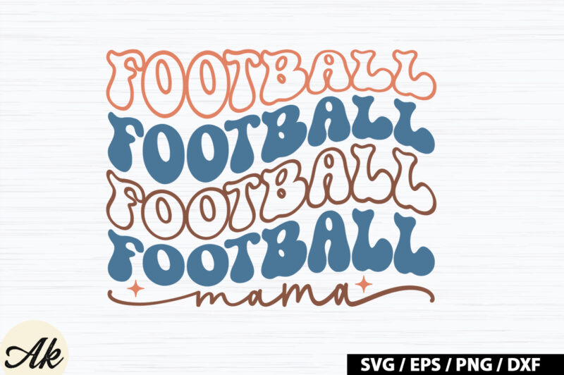 Football mama Retro SVG