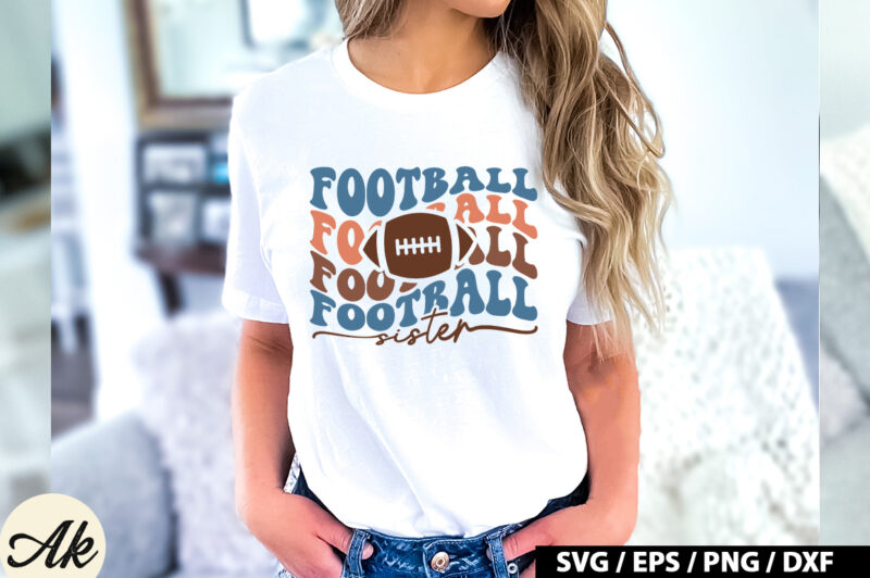Football sister Retro SVG