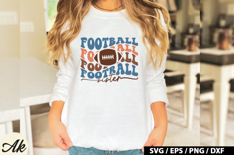 Football sister Retro SVG
