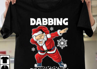 Dabbing through the snow t-shirt design