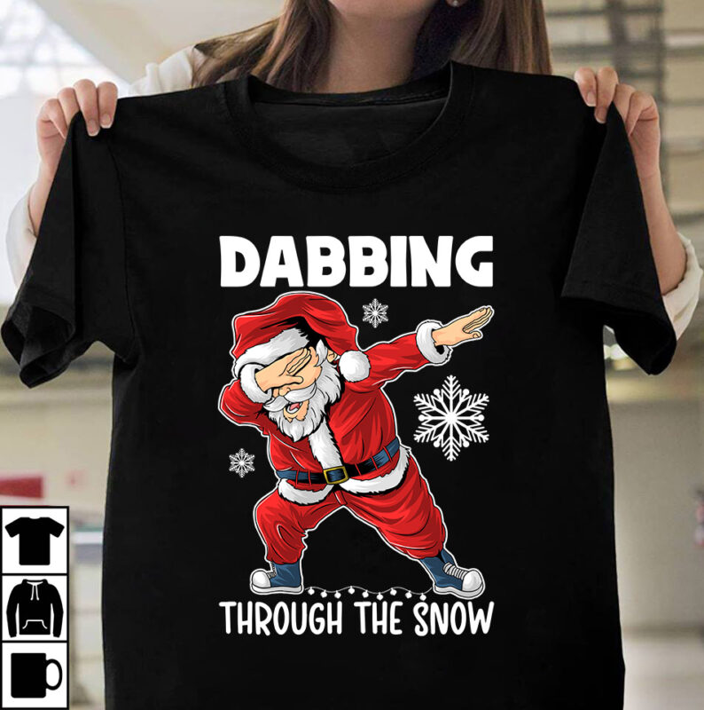 Dabbing Through The Snow T-shirt Design