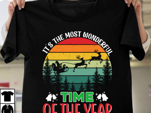 It’s the most wonderful time for a year t-shirt design ,christmas vector t-shirt design