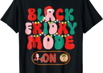 Friday Shopping Crew Mode On Christmas Black Shopping Family T-Shirt PNG File