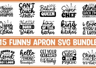 Funny Apron SVG Bundle