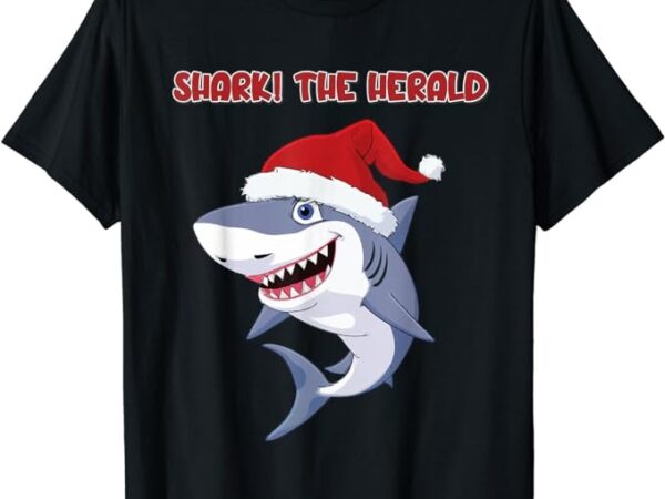 Funny christmas shark t-shirt