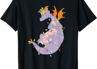 Funny Cute Figment Lights Christmas Lover Animals Lover Tee T-Shirt