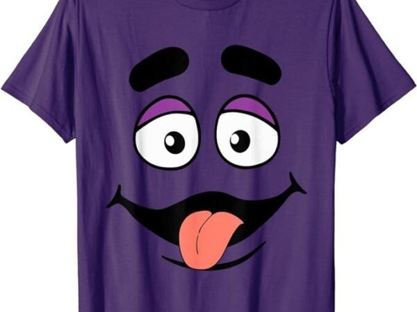 Funny grimace face cartoon face expression humor tongue out t-shirt