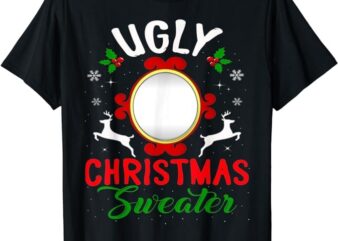 Funny Ugly Christmas Sweater With Mirror T-Shirt