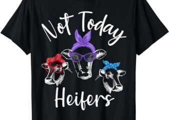 Funny just a girl who loves cows Not today heifers T-Shirt