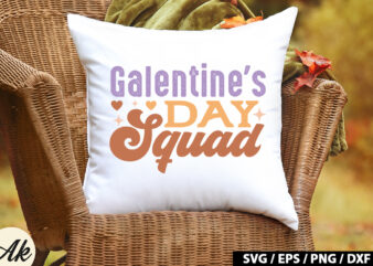 Galentine’s day squad Retro SVG