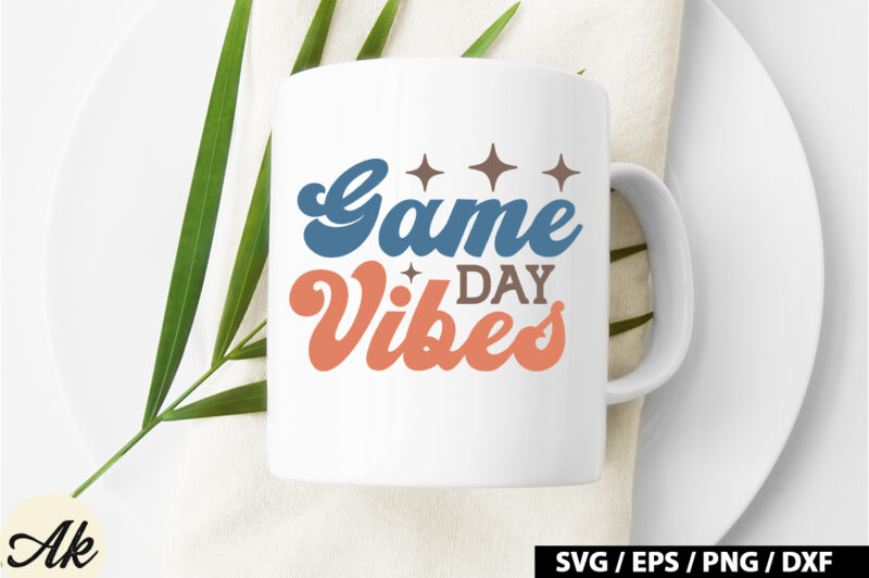 Game day vibes Retro SVG