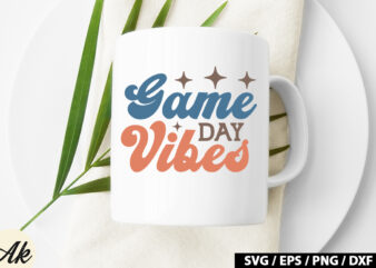 Game day vibes Retro SVG