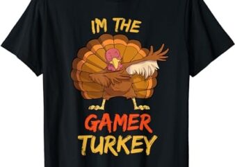 Gamer Turkey Matching Family Group Thanksgiving Party Pajama T-Shirt