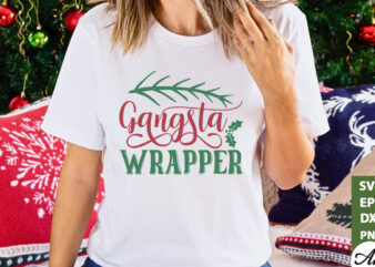 Gangsta wrapper SVG t shirt design template