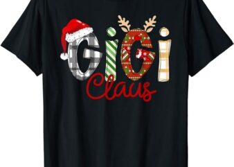 Gigi Claus Reindeer Christmas Idea for Grandma Nana Mimi T-Shirt