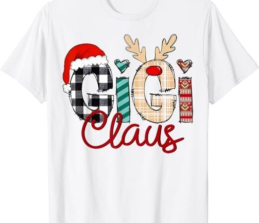 Gigi claus reindeer christmas t-shirt
