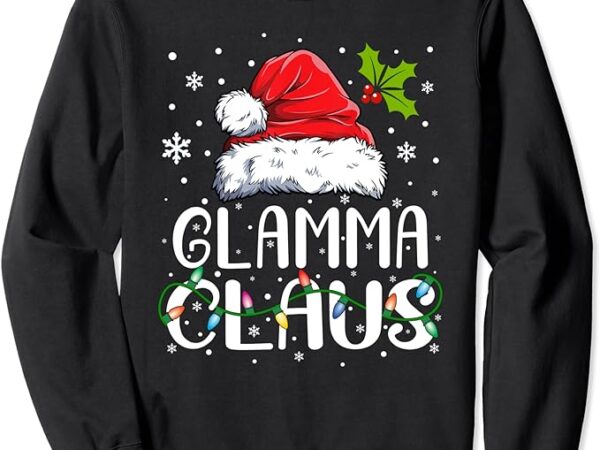 Glamma claus xmas santa matching family christmas pajamas sweatshirt
