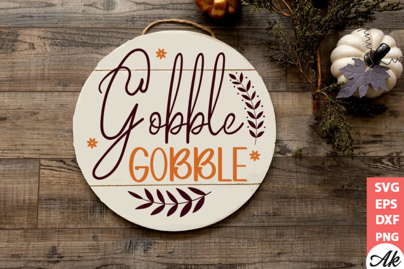 Thanksgiving Round Sign SVG Bundle