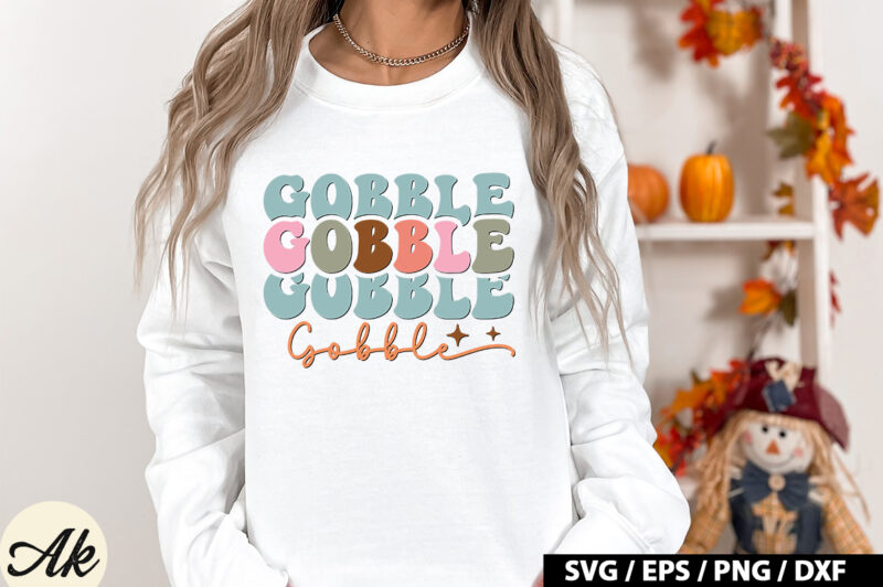 Gobble gobble gobble Retro SVG