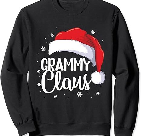 Grammy claus santa funny christmas pajama matching family sweatshirt