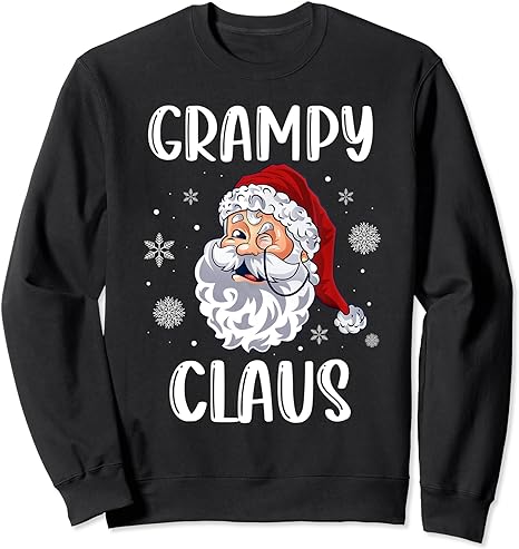 Grampy Claus Santa Funny Christmas Pajama Matching Family Sweatshirt