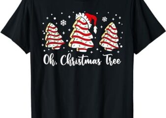 Groovy Oh Christmas Tree Cakes Debbie Becky Jen Cake Lovers T-Shirt