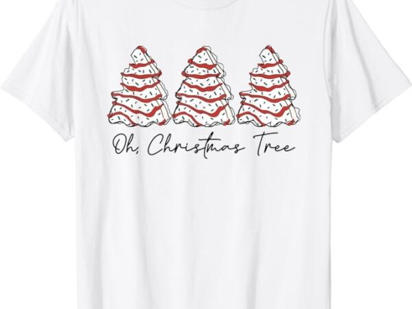 Groovy oh christmas tree xmas lights funny tree cakes debbie t-shirt png file