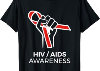 HIV Awareness Month Shirt Red Ribbon National AIDS Awareness T-Shirt