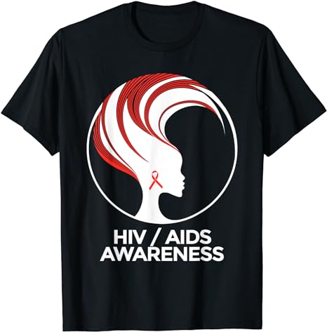 HIV Awareness Month Shirt for Women Girls AIDS T-Shirt