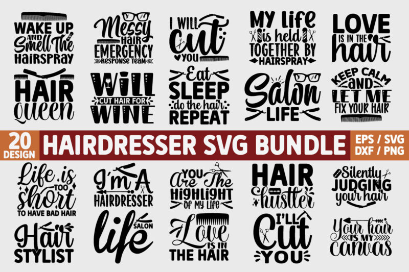 Hairdresser SVG Bundle