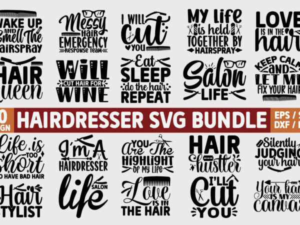 Hairdresser svg bundle graphic t shirt