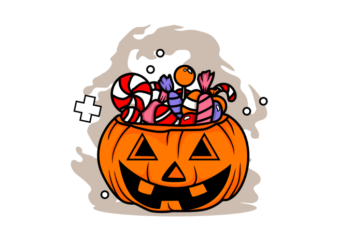 Halloween Candy Pumpkin graphic t shirt