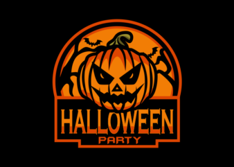 Halloween Party Badge graphic t shirt