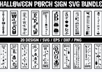 Halloween Porch Sign SVG Bundle graphic t shirt