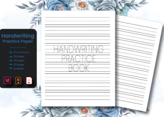 Handwriting Practice Paper- Kdp Interior graphic t shirt