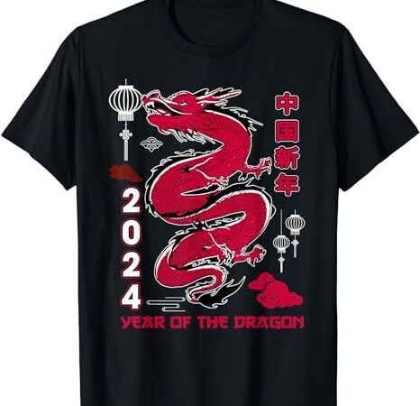 Happy chinese new year 2024 year of the dragon christmas t-shirt