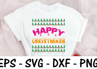 Happy Christmas graphic t shirt