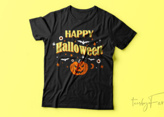 Happy Halloween| T-shirt design for sale