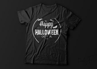Happy Halloween| T-shirt design for sale