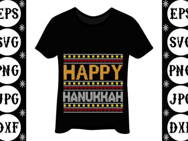 Happy hanukkah graphic t shirt