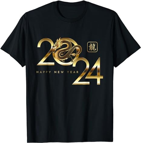 Happy New Year 2024 Chinese New Year 2024 Year of the Dragon T-Shirt