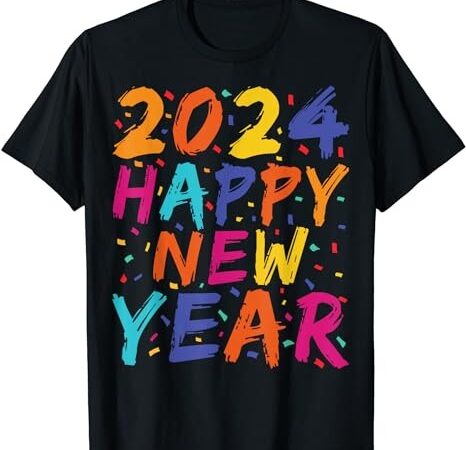 Happy new year 2024 family matching celebration party t-shirt