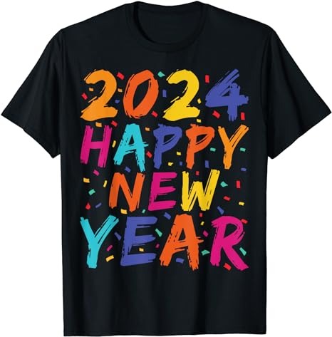 Happy New Year 2024 Family Matching Celebration Party T-Shirt