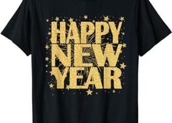 Happy New Year 2024 New Years Eve Party Countdown Fireworks T-Shirt 1