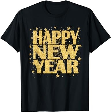 Happy new year 2024 new years eve party countdown fireworks t-shirt 1