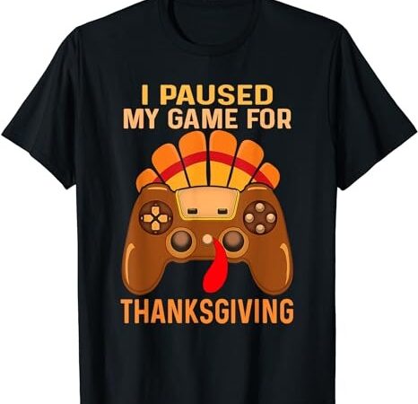 Happy thanksgiving gaming fall turkey gamer boys kids men t-shirt Happy thanksgiving gaming fall turkey gamer boys kids men t-shirt