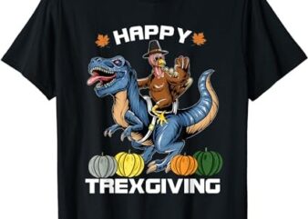 Happy Thanksgiving TRex Thanksgiving Dinosaur T-Shirt