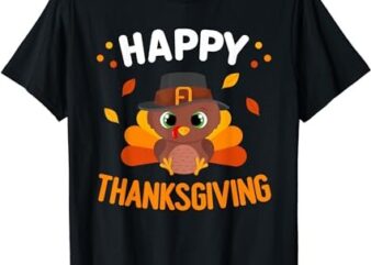 Happy Thanksgiving Turkey Day Gobble Women Toddler Boy Girl T-Shirt