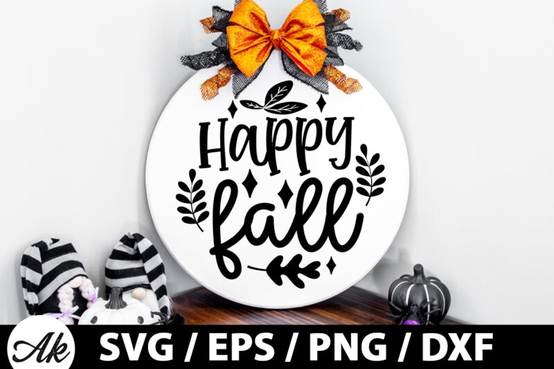 Fall Round Sign SVG Bundle